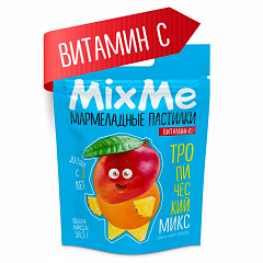  Витамин С "MIXME" со вкусами ананаса, манго и апельсина (БАД) пастилки 1500мг 58.5г N1 