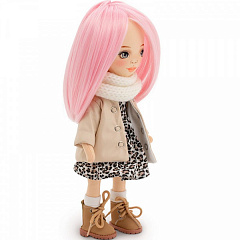  Игрушка детская мягкая Кукла Billie в кожаном пуховике Европейская зима N1 