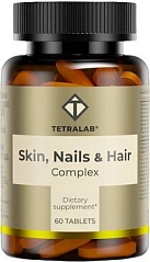 Tetralab Комплекс для кожи, волос и ногтей (БАД) тб 1700мг №60 