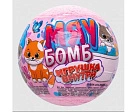 Соль для ванн шипучая  "Звер бомб" клубника 130г №1 