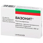 Вазонит тб 600мг N20 