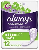 Прокладки гигиенические "Always" Незаметная защита Лайт N12x1 Проктер энд Гэмб ГЕР 