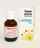 Борная кислота р-р 3% 25мл N1 
