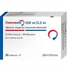Глюкованс тб 2,5мг+500мг N30 
