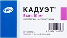 Кадуэт тб п/о 5мг+10мг №30*1 