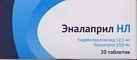 Эналаприл НЛ 12,5мг+10мг тб N20 