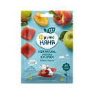 Продукт детского питания для детей раннего возраста "Фруктовые кусочки" из яблок и персиков 53г уп N1x1 Taura Natural БЕЛ 