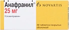 Анафранил тб п/о 25мг бл пач карт N10x3 Новартис ИТА 
