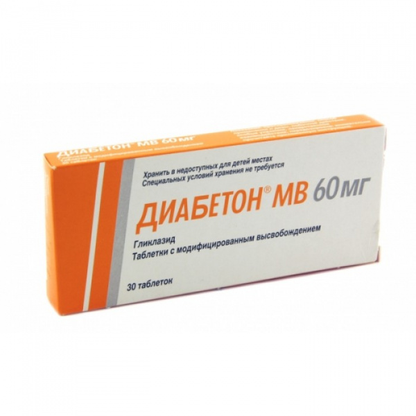 Диабетон МВ тб 60мг N30  в Челябинске по доступным ценам
