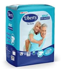  Подгузники для взрослых "Liberty" Eco одноразовые 101см*152см L N10 