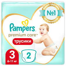  Подгузники-трусики "Pampers Premium Care" 6-11кг 3разм N2 