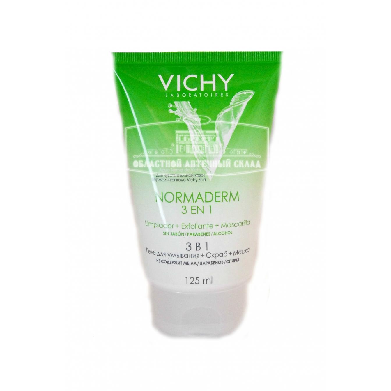 Очищение 3. Vichy Normaderm 1+1. Vichy [виши] Normaderm tri-Activ глубокое очищение 3в1 125мл. Виши Нормадерм средство очищающее 3в1 125 мл. Виши Нормадерм три-Актив крем-гель глубокое очищение 3в1.