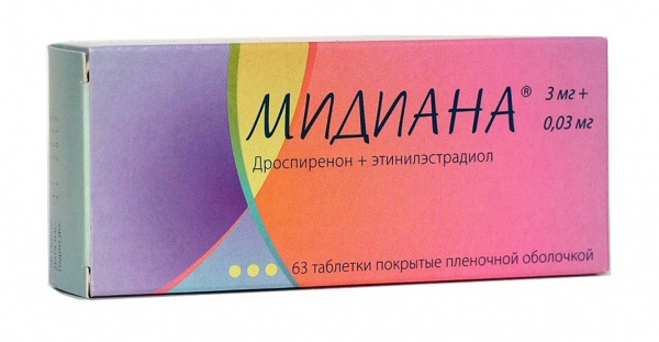 Мидиана тб 3мг+0,03мг N63  в Челябинске по доступным ценам