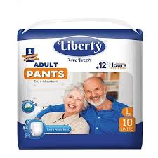 Подгузники-трусики для взрослых "Liberty" Premium pants одноразовые 75см*140см L N10 