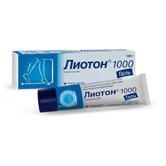 Лиотон 1000 гель 1000МЕ/г 