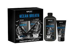  Подарочный набор H2ORIZONT Ocean Breath (гель для душа 500мл+бальзам после бритья 150мл) N1 