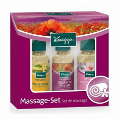 Набор масел для массажа"Kneipp"( красного мака и конопли,иланг-илангс миндалем) N1