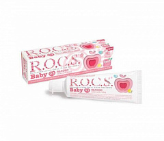 Зубная паста "R.O.C.S" baby (для младенцев) "нежный уход" аромат яблоко 45г N1 