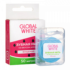  Зубная нить "Global white" со вкусом Арбуза 50м N1 