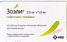 Зоэли тб 2,5мг+1,5мг №28*1 