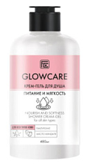  Крем-гель для душа GLOW CARE "Питание и мягкость" 480мл N1 