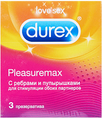  Презерватив DUREX pleasure max N3 