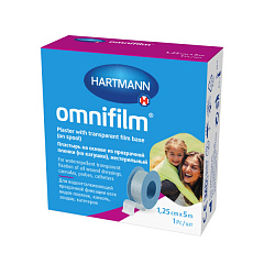 Пластырь "Omnifilm" пористый (прозрачный) 1.25см*5м N1 