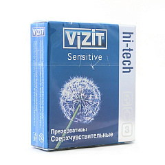  Презерватив "Vizit" Hi-Tech сверхчувствительный N3 