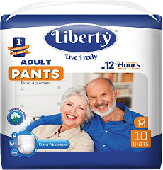  Подгузники-трусики для взрослых "Liberty" Premium pants одноразовые 61-115см M N10 