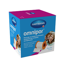  Пластырь "Omnipor" нетканый (белый) 5см*5м N1 