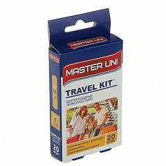  Лейкопластырь Master Uni Travel Kit бактерицидный на полимерной основе N20 
