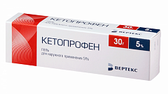  Кетопрофен-ВЕРТЕКС гель 5% 30г N1 