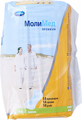  Прокладки "Molimed Premium Mini" женск впитываемость 220мл N14 