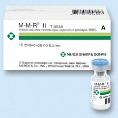 М-М-Р II (Вакцина против кори, паротита и краснухи, живая) пор лф 1дз N1