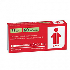  Триметазидин-АКОС МВ тб 35мг N60 