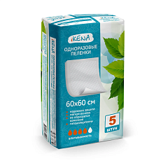 Пеленки впитывающие одноразовые "IKENA" 60см*60см N5 