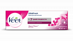 Крем депилятор Veet с ароматом бархатной розы и эфирными маслами 90мл N1