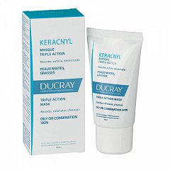  Маска очищающая "Ducray" Keracnyl для жирной и проблемной кожи 40мл N1 