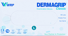 Перчатки смотр нестер латекс DermaGrip Classic (Examination) пара L N50