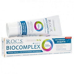 Зубная паста "R.O.C.S." BIOCOMPLEX Активная защита 94г N1 