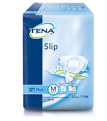  Подгузники "Tena Slip plus" дышащие 70-110см Medium N10 