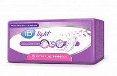  Прокладки урологические iD Light Extra plus (Изделия гигиенич впитыв однораз для ухода за больными) N16 