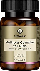  От А до Цинка Витаминно-минеральный комплекс для детей от 3 до 7 лет "Tetralab" (БАД) тб жевательные 900мг N60 
