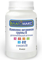 Благомакс БАД Комплекс витаминов В 0,15г №40 