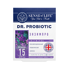  ЭнзимПро витаминный комплекс "Sense of Life Dr. Probiotic (Сенс оф лайф)" (БАД) капс 600мг N30 