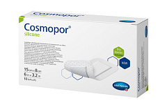  Повязка "Cosmopor silicone" послеоперац сорбционная 15см*8см N10 