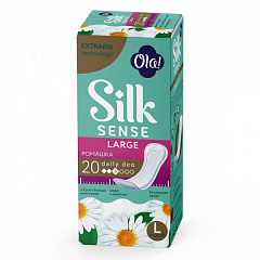 Прокладки гигиенические "Ola!" Silk Sense Daily Deo Large Ромашка р. L 3 капли N20 
