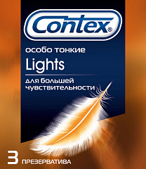  Презерватив "Contex Lights" особо тонкие N3 