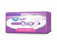  Прокладки урологические iD Light Maxi (Изделия гигиенич впитывающ однораз для ухода за больными) N14 