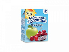  Сок "Бабушкино лукошко" Яблочно-вишневый осветленный 200мл N1 